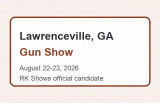 2026 Lawrenceville, GA – Gun Show